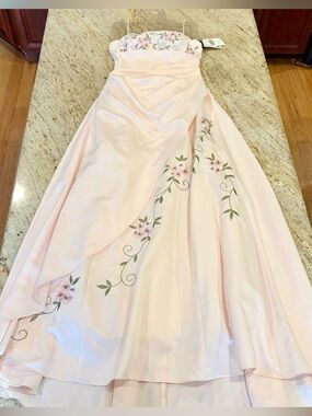 NWT Vintage City Triangles Y2K Fairycore Gown Pink Whimsigoth Prom 7/8